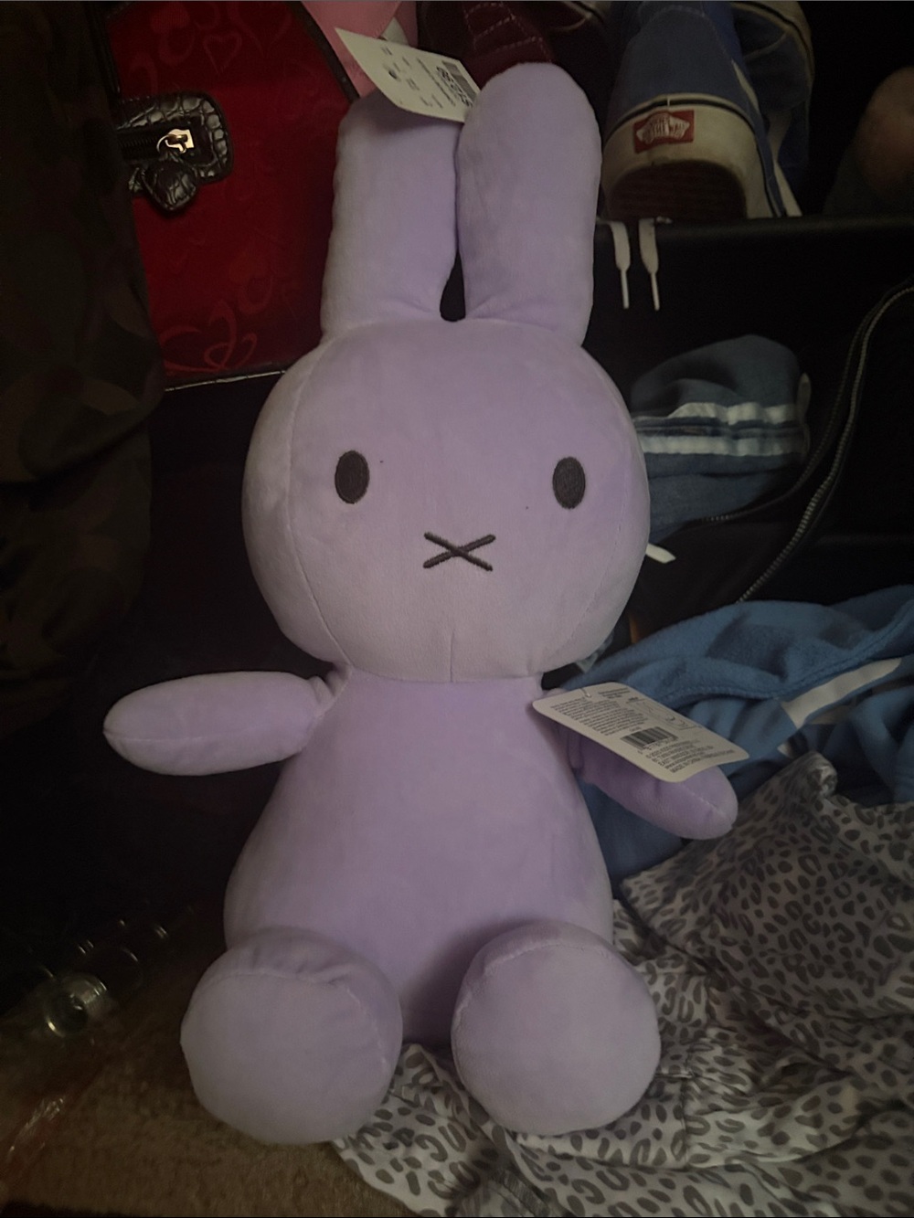 miffy Lavender Plush Bunny Soft Stuffed Toy